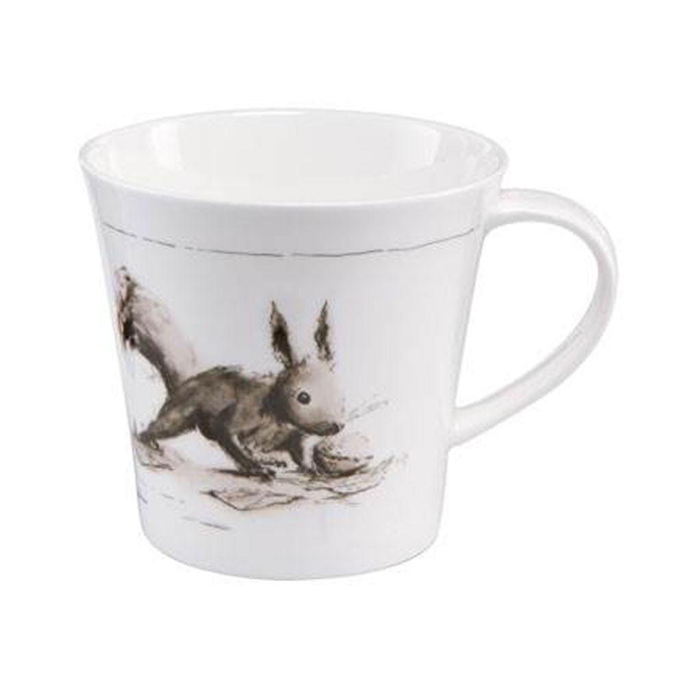 KÜNSTLERTASSE Leckerer Wintervorrat - Peter Schnellhardt schwarz-weiß Fine Bone China - Schwarz, Keramik (0.35L) - Goebel