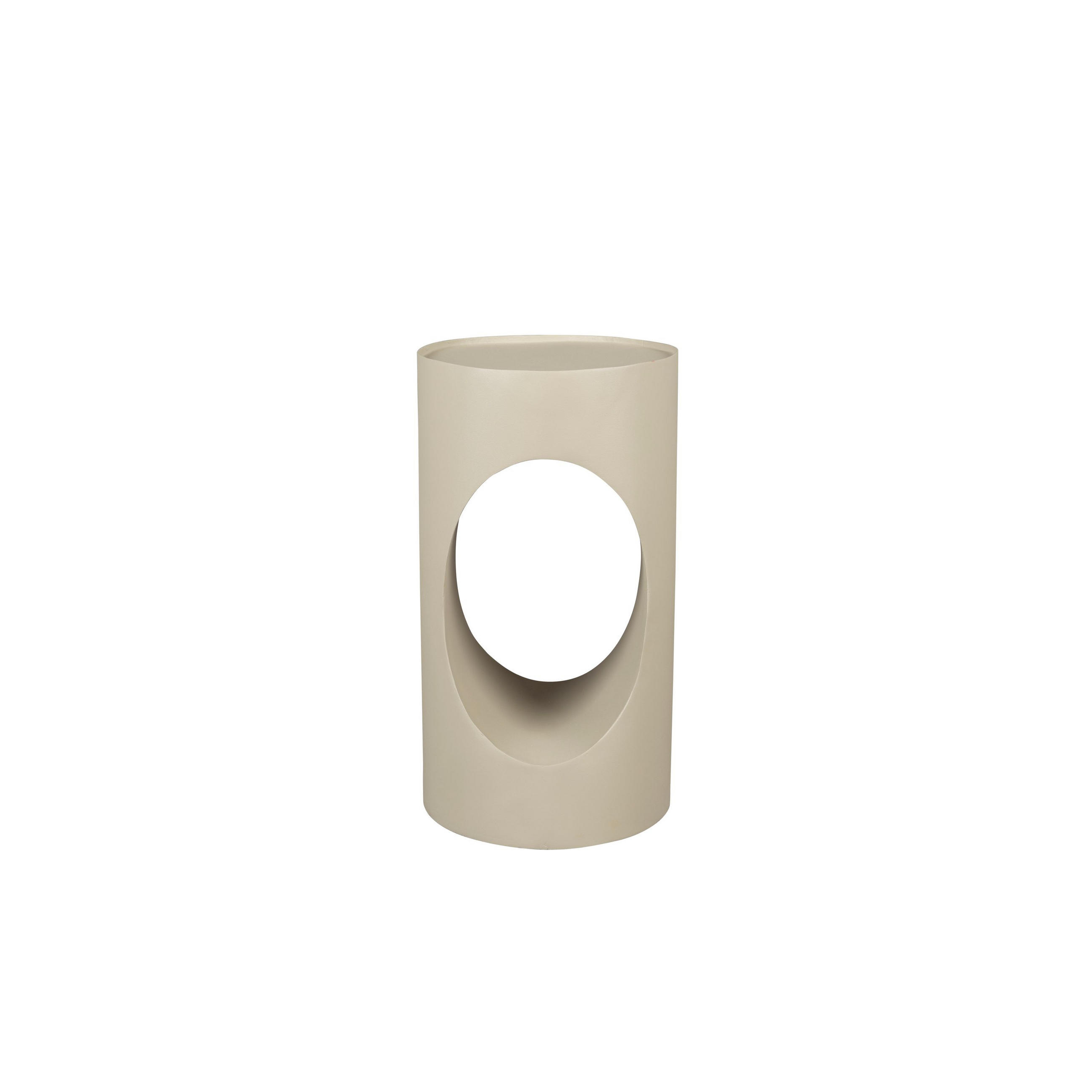BEISTELLTISCH Sai Rund 30 cm Sand/ Beige - Beige, Metall (30/30/56cm) - Dutchbone