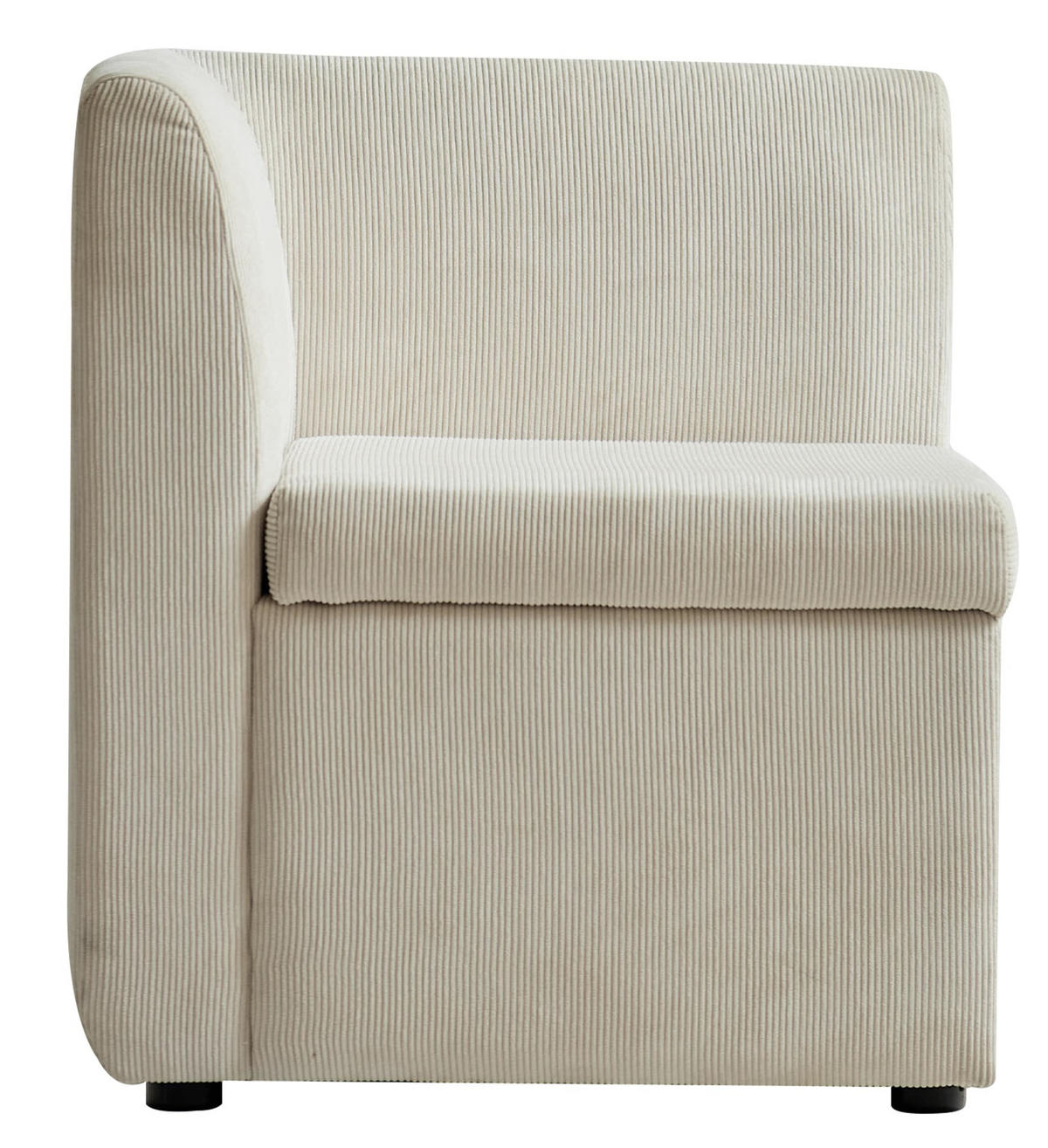 SOFA Samt Beige - Beige, Textil (60/68/60cm) - Nordlys