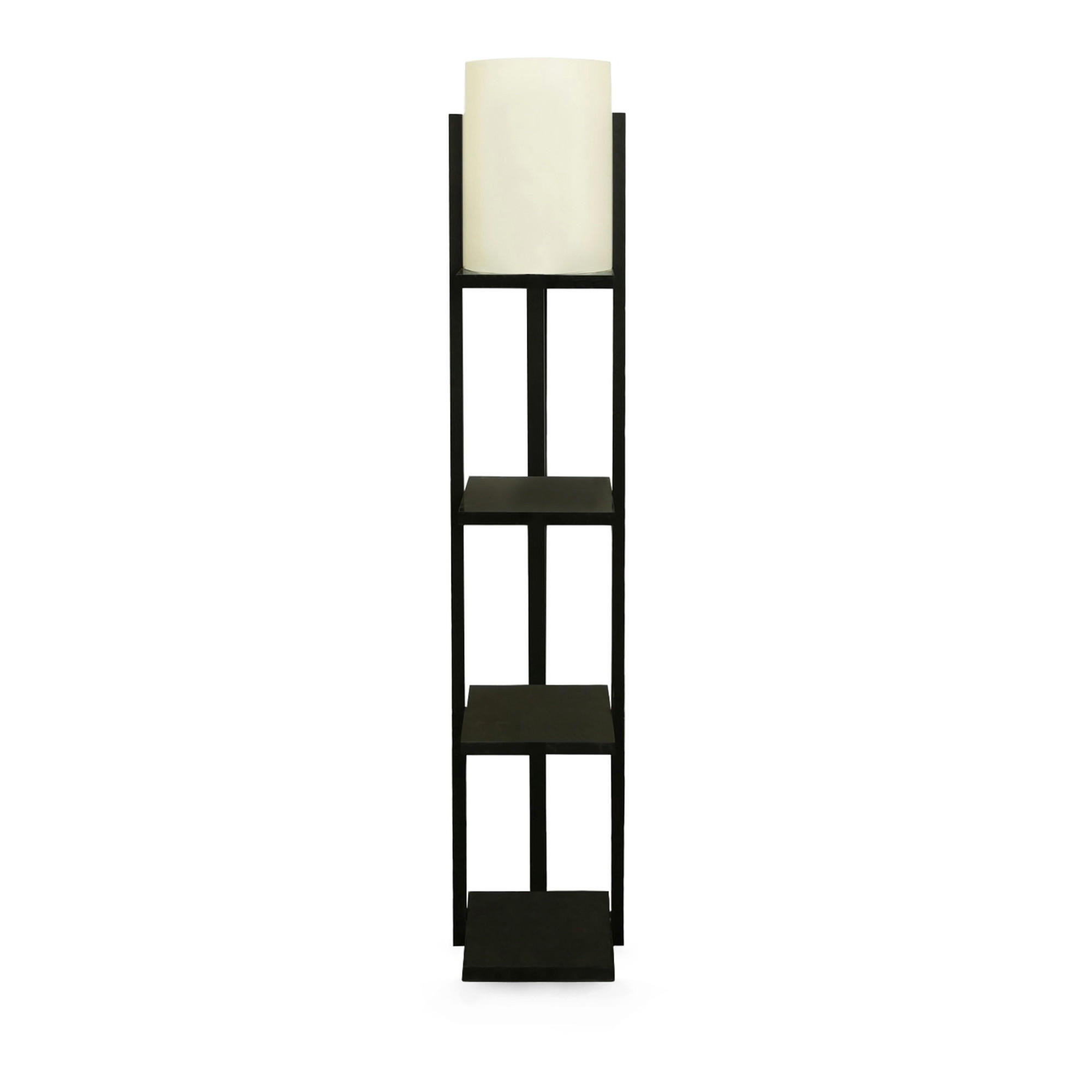 STEHLEUCHTE Rotherham - Creme, Holzwerkstoff (21/21/135cm) - lux.pro