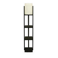 STEHLEUCHTE Rotherham - Creme, Holzwerkstoff (21/21/135cm) - lux.pro