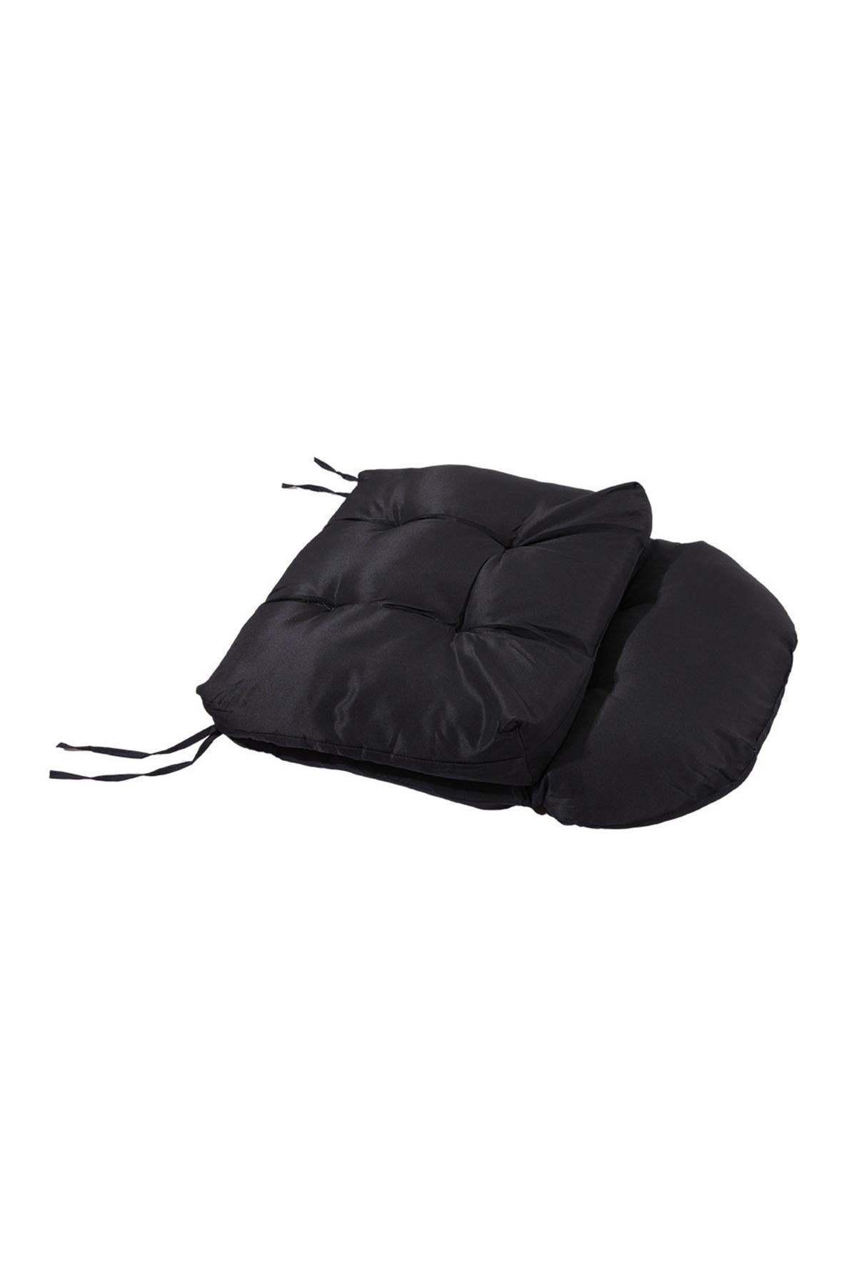 BÜROSTUHL mit 4cm 28D Sponge aus PP + Wood Plate Steel in Schwarz Ergonomisch 58 x 55 x 93cm - Schwarz/Weiß, Kunststoff/Textil (48/93/110cm) - Livingandhome