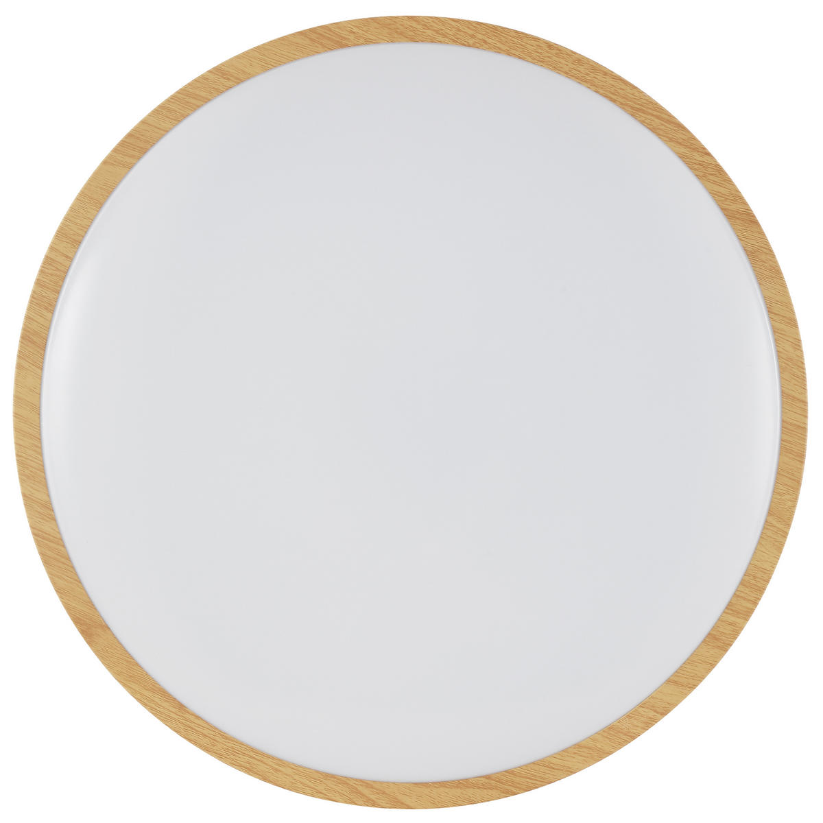 LED DECKENLEUCHTE Teranon Holz hell/Weiß 38,5/38,5/8 cm - Multicolor, Kunststoff (38.5/38.5/8cm) - Brilliant