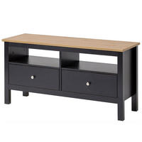 KOMMODE Massivholz 37/110/55 cm - Schwarz, Holz (110/55/37cm) - hagge home