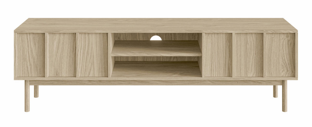 TV-LOWBOARD Neksto Eichenholzoptik 170 cm - Beige, Holz/Holzwerkstoff (170/50/40cm) - Selsey