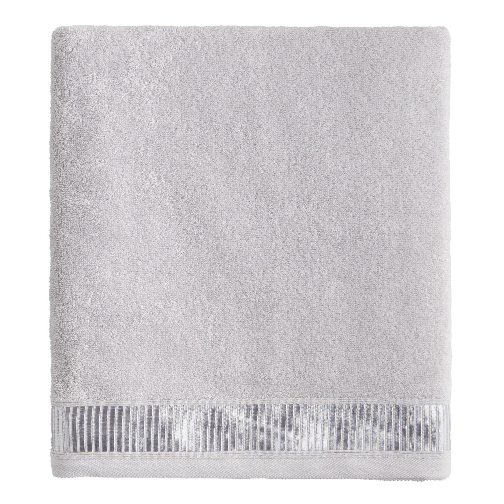 BADETUCH Alicanty - Hellgrau, Textil (100/150cm) - home&you