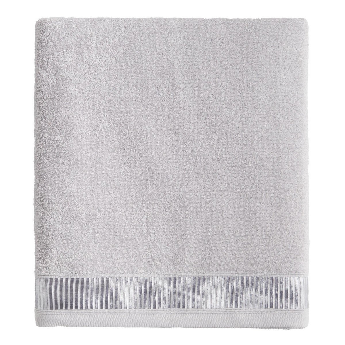 BADETUCH Alicanty - Hellgrau, Textil (100/150cm) - home&you