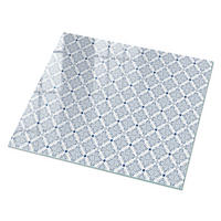 GLASPLATTE 80x60 cm – Klassischer Schmuck - Beige, Glas (0.4/80/60cm) - ArtPrintCave