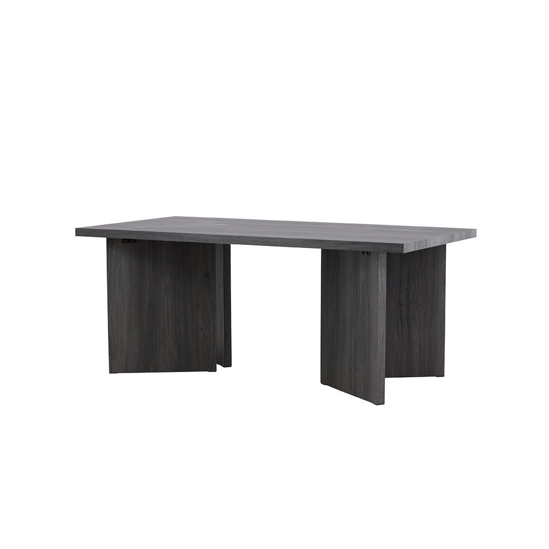 ESSTISCH, Bassholmen, Schwarz, MDF, 90 x 180 x 75 cm - Schwarz, Holzwerkstoff (180/90/75cm) - ebuy24