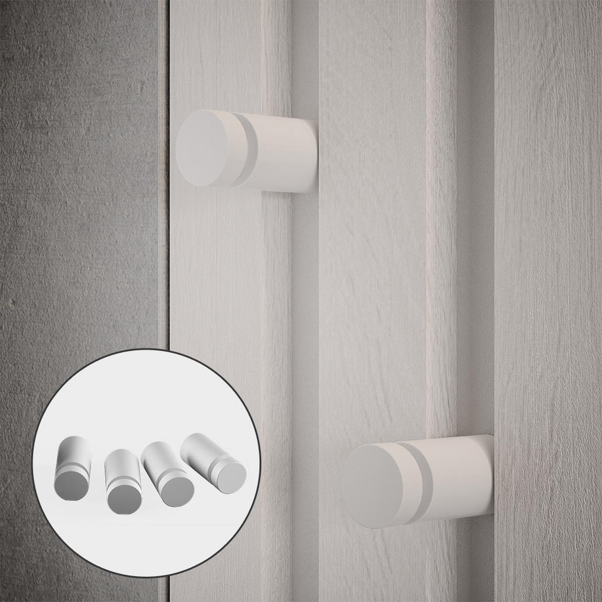 AKUSTIKPANEEL Sonoa, Weiß, 8er Set - Weiß, Holzwerkstoff (40/120/1.8cm) - Vicco