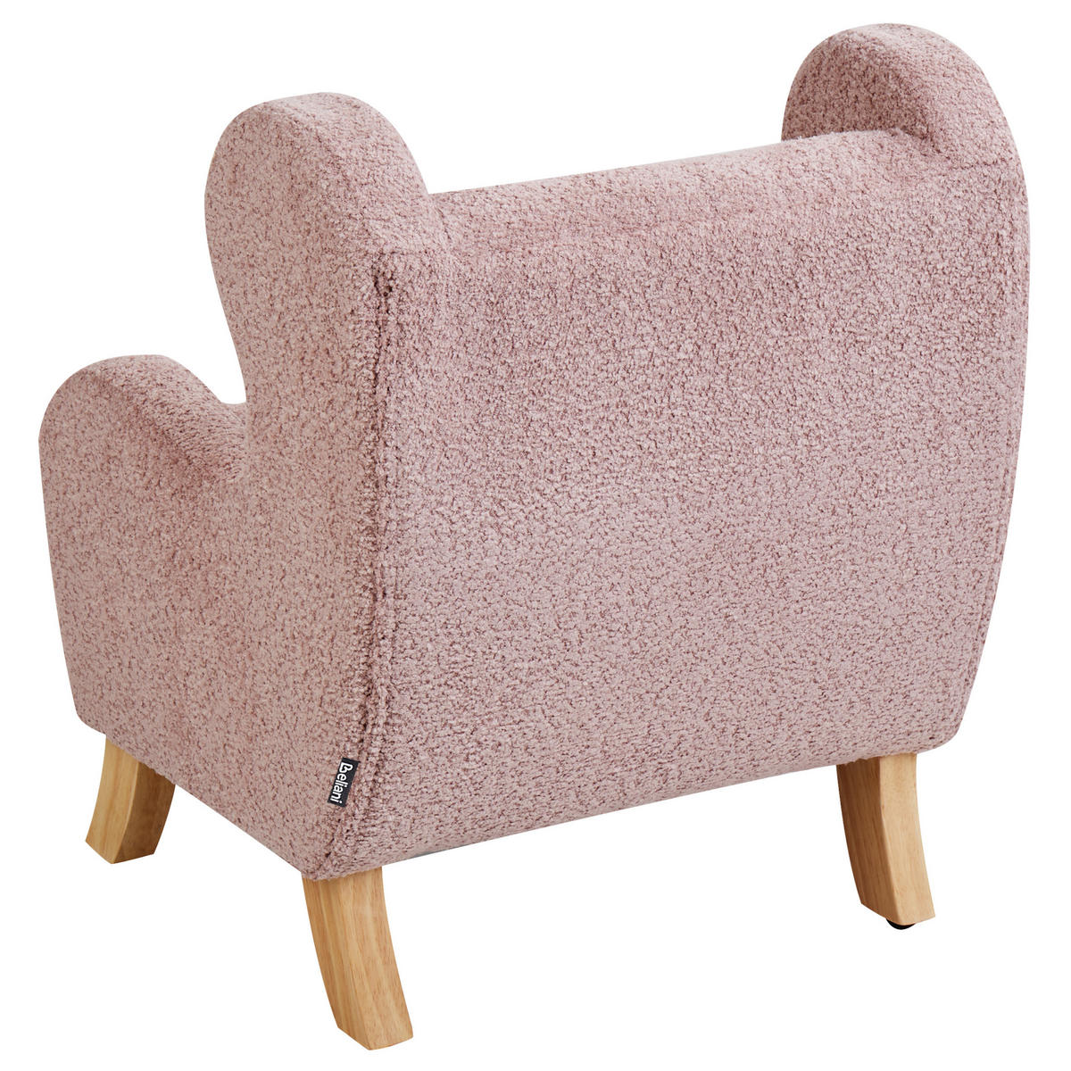 KINDERSESSEL Rosa Farum - Pink/Braun, Textil (45/55/41cm) - Beliani