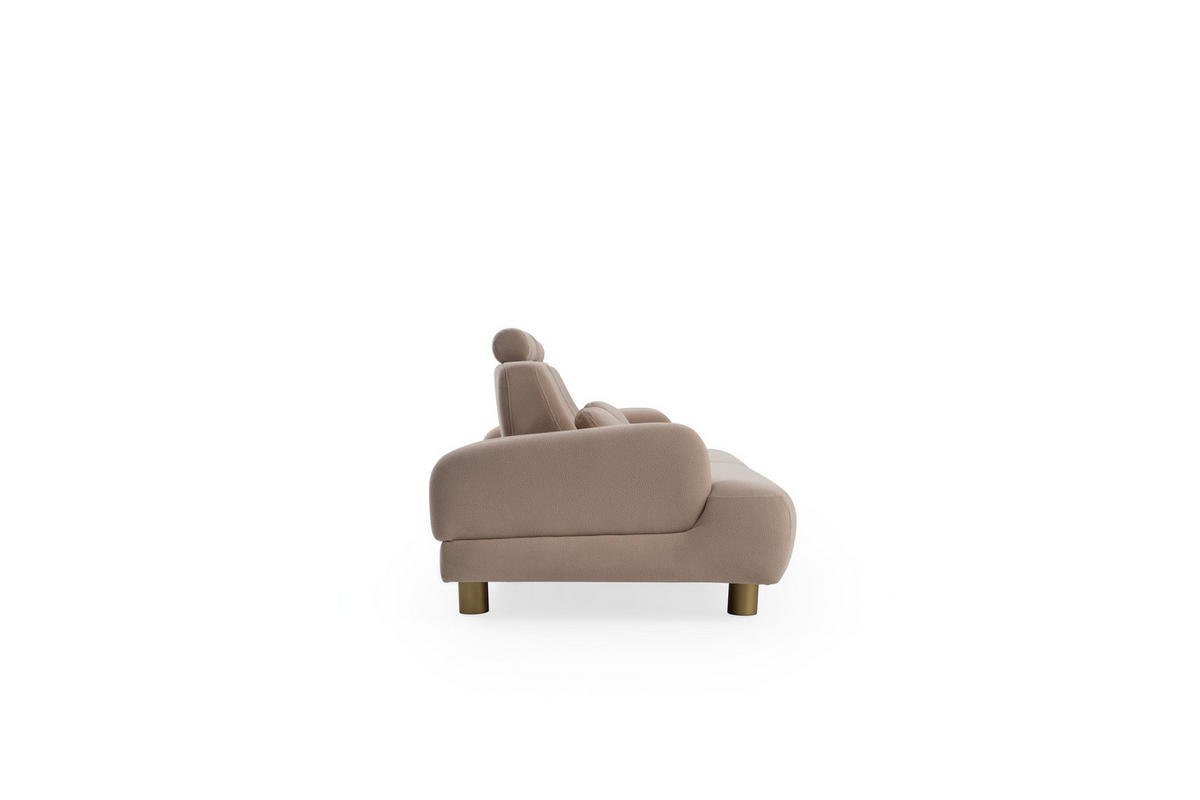 SITZGARNITUR Sandy Stellvariante:3+1+1 - Beige, Holz/Textil (230/90/100cm) - Villa Möbel