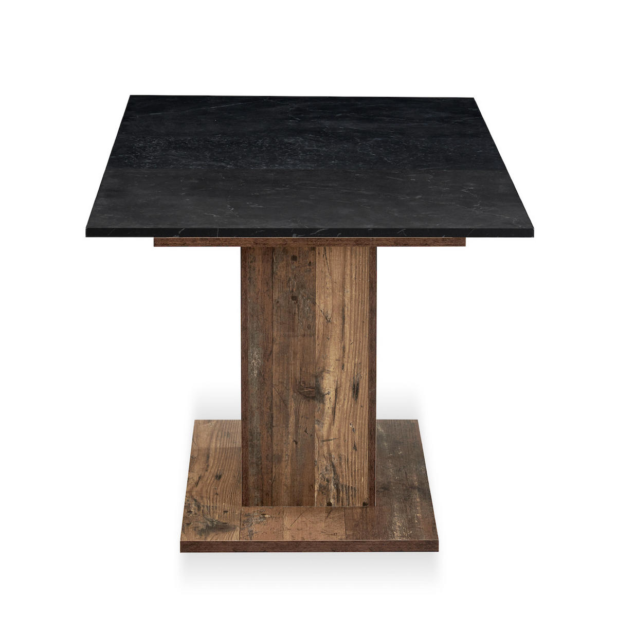 ESSTISCH BOSCO 120-160/80/76 cm - Anthrazit/Sonoma Eiche, Holzwerkstoff (80/120/76cm) - B&D Home