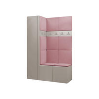 GARDEROBEN-SET Orion IX - Kaschmir/Rosa, Holzwerkstoff/Kunststoff (124/186/46cm) - MIRJAN24