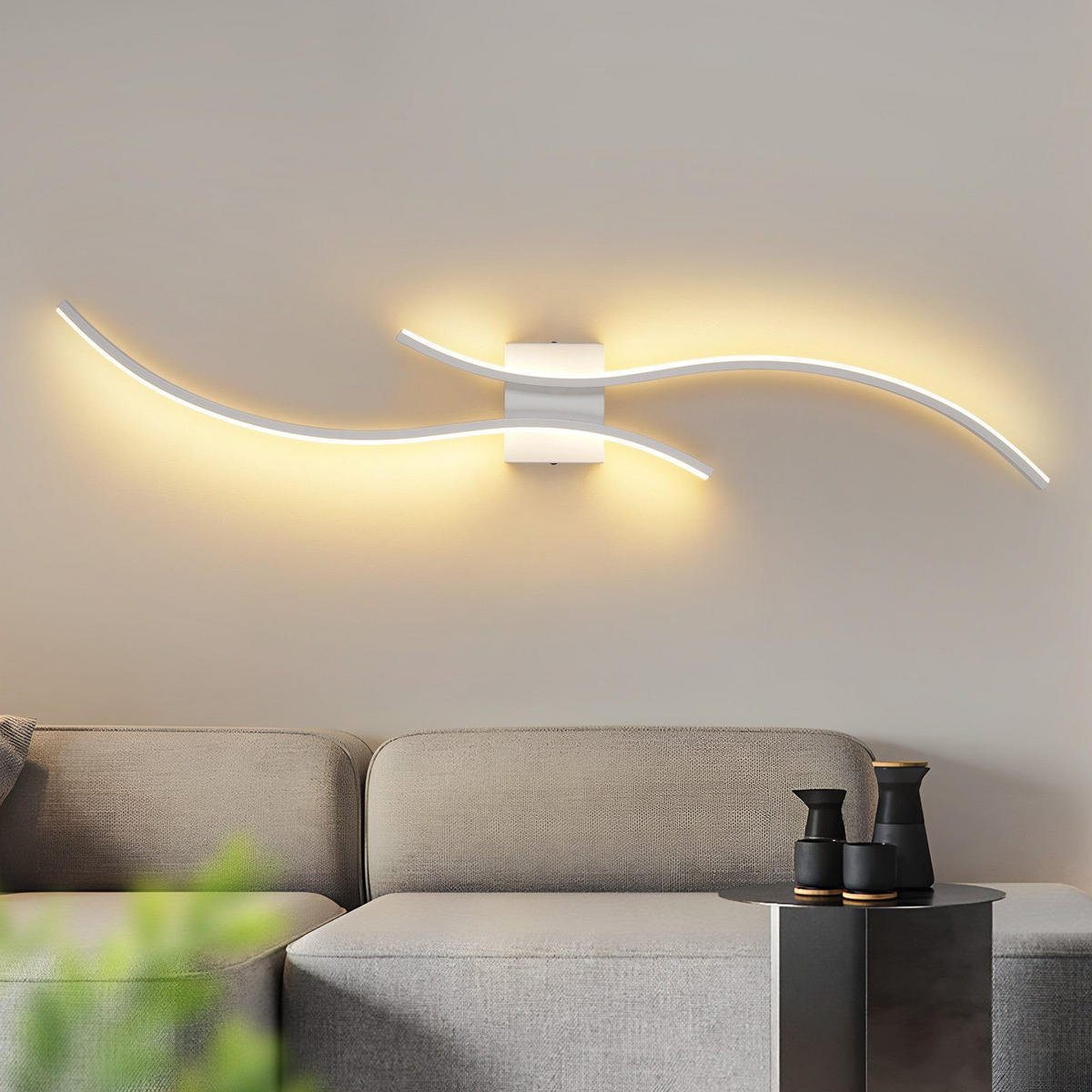 LED WANDLEUCHTE FRANKENBERG II 101.5/13.5/4.9 cm - Weiß, Metall (13.5/4.9/101.5cm) - Nettlife