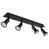 LED DECKENLEUCHTE Drew Metall Schwarz - Schwarz, Metall (50/6/9cm) - Globo Lighting