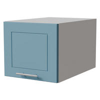 AUFSATZSCHRANK Bari W6B/40 Weiß / RAL 5024 pastellblau 40 / 59 / 36cm - Blau/Weiß, Holz/Holzwerkstoff (40/36/59cm) - Feldmann-Wohnen