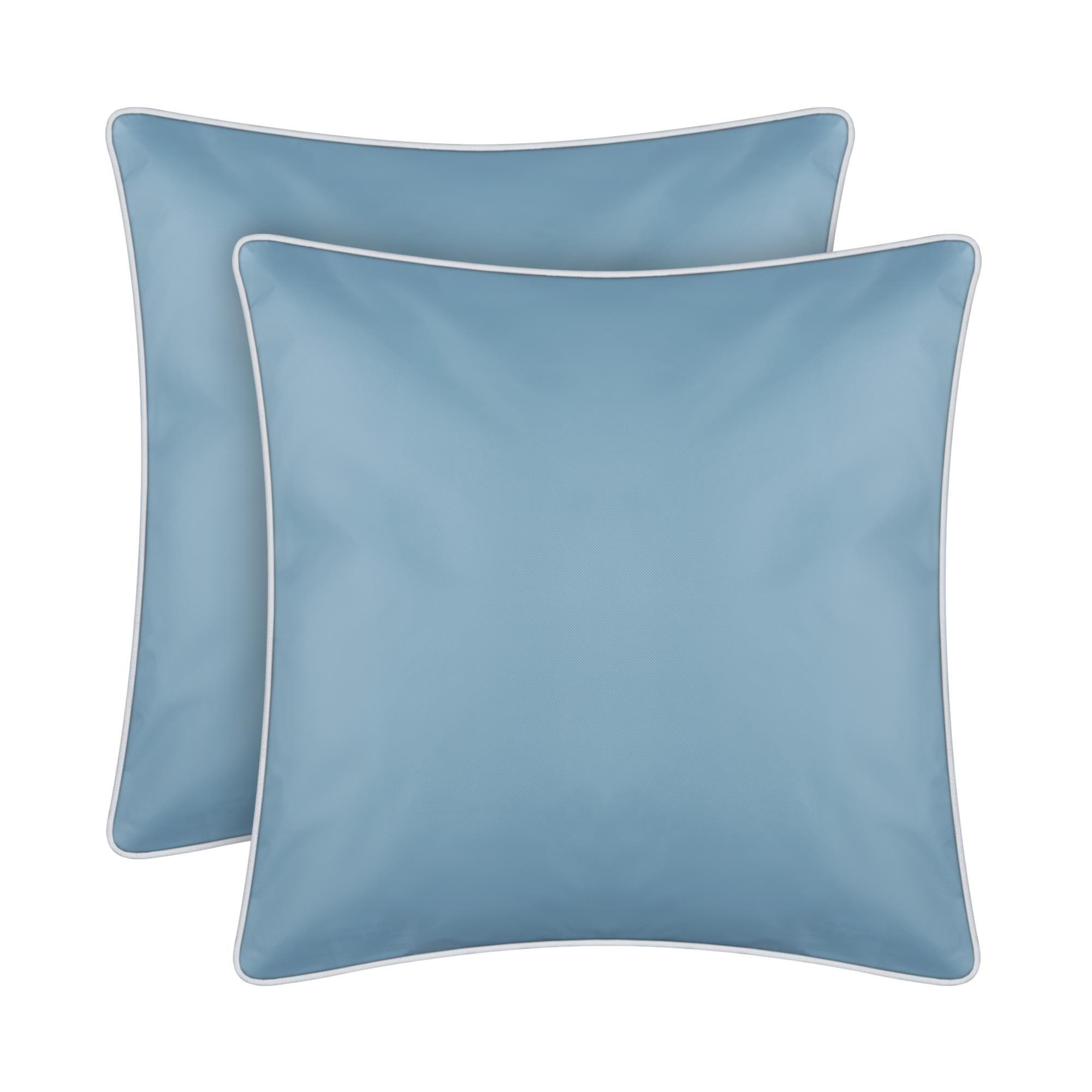 OUTDOORKISSEN 45x45 cm wasserabweisend Türkis 2er-Pack - Türkis, Kunststoff (45/45cm)