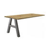 SCHREIBTISCH Edin 2 120 x 70 x 75 Computertisch graphit/asteiche - Naturfarben, Holz (120/70/75cm) - 58aufmkessel
