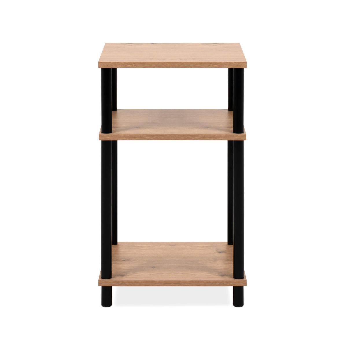 BEISTELLTISCH mit 2 offenen Nischen 30/34/60 cm - Schwarz/Eiche Artisan, Holzwerkstoff (34/30/60cm) - Calicosy