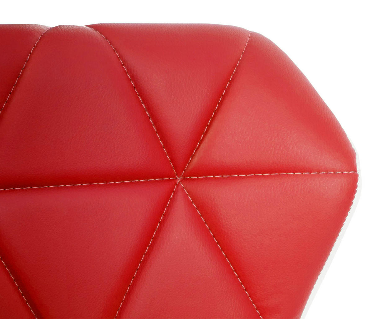 BARHOCKER mit Lehne Sitzhöhe 62-83cm höhenverstellbar Kunstleder Rot - Rot, Kunststoff (44/106/49cm) - PROREGAL