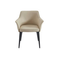 STUHL - 61.5 cm x 57 cm - Kunstleder - Beige - MIALOV - Beige, Leder (61.5/78/57cm) - Vente-Unique