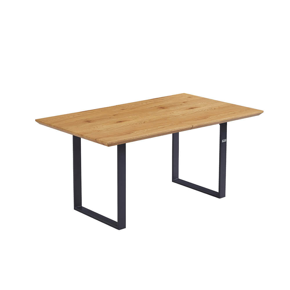 ESSTISCH Eckig Ausziehbar AVENCIA inkl. U-Fuß - 160-200 x 100 cm Light Oak - Hellbraun, Holz (160/100/4cm) - Home Deluxe