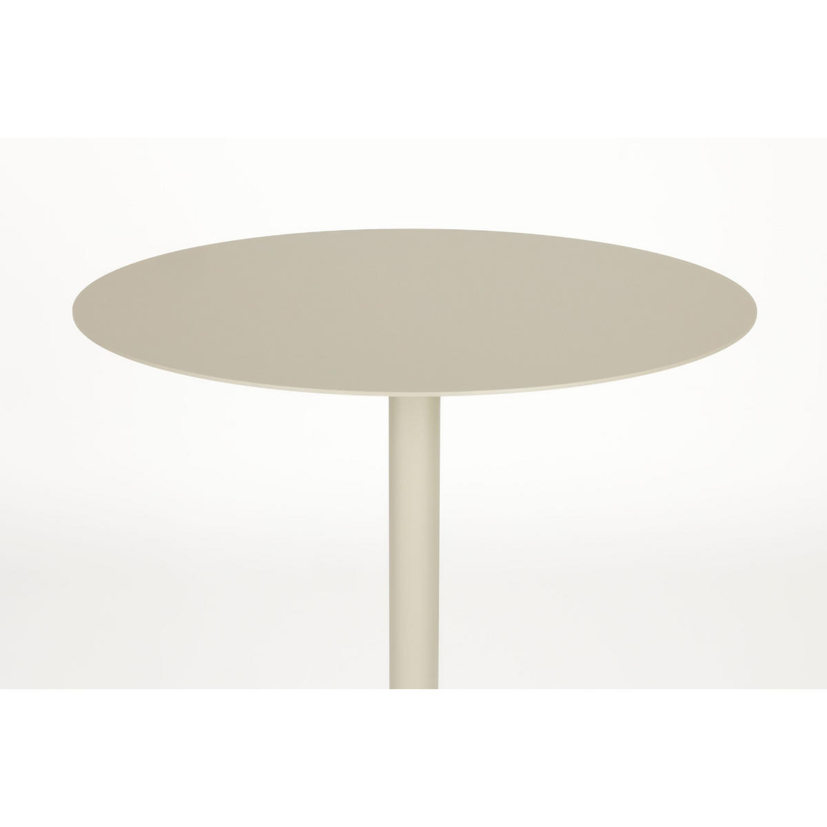 BISTROTISCH Snow Rund 57 cm Metall Beige - Beige, Metall (57/57/75cm) - Zuiver