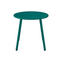 GARTENBEISTELLTISCH - 1 Person - Metall - Blaugrün - - Grün, Metall (50/50/44.5cm) - Vente-Unique