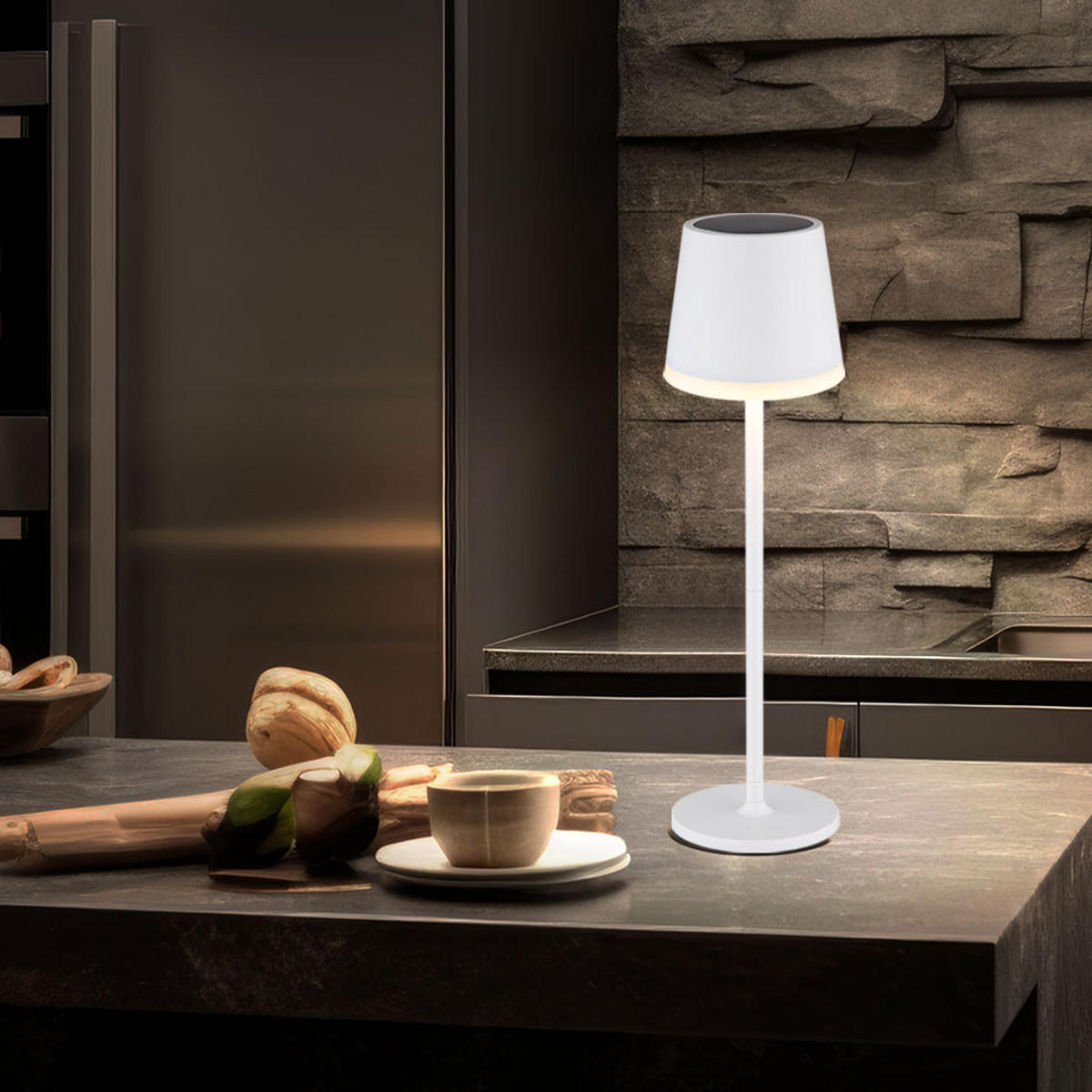LED AUSSENLEUCHTE Metall Weiß 2er Set - Weiß, Metall (11/11/41cm) - Globo Lighting