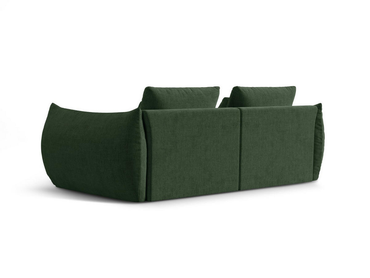 SOFA modular Bloom aus strukturiertem Stoff moosgrün 3 Sitzplätze - Salbeigrün, Textil (106/95/232cm) - Micadoni