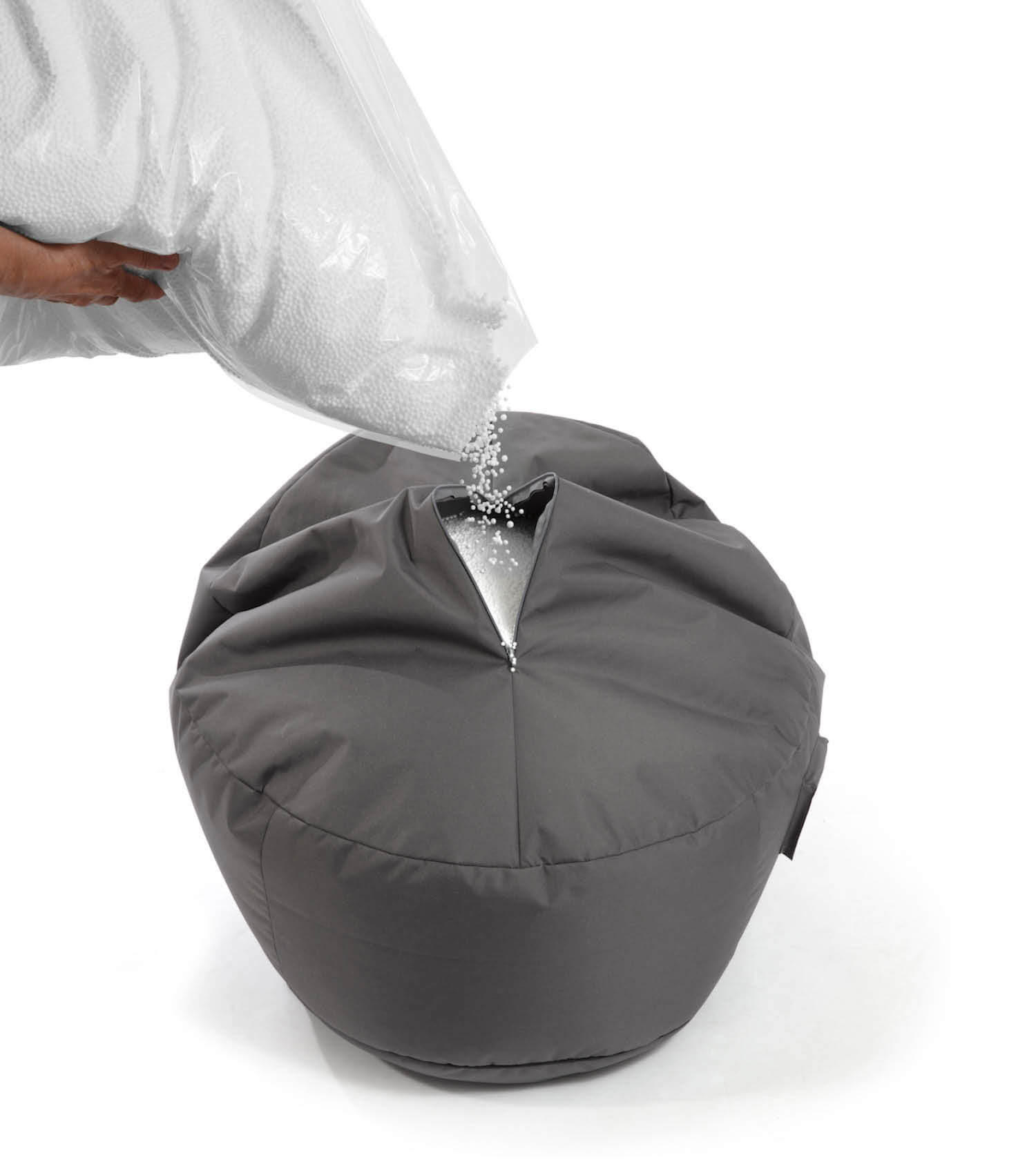 Mokebo Sitzsack-Füllung Weiß 60x55x66 cm