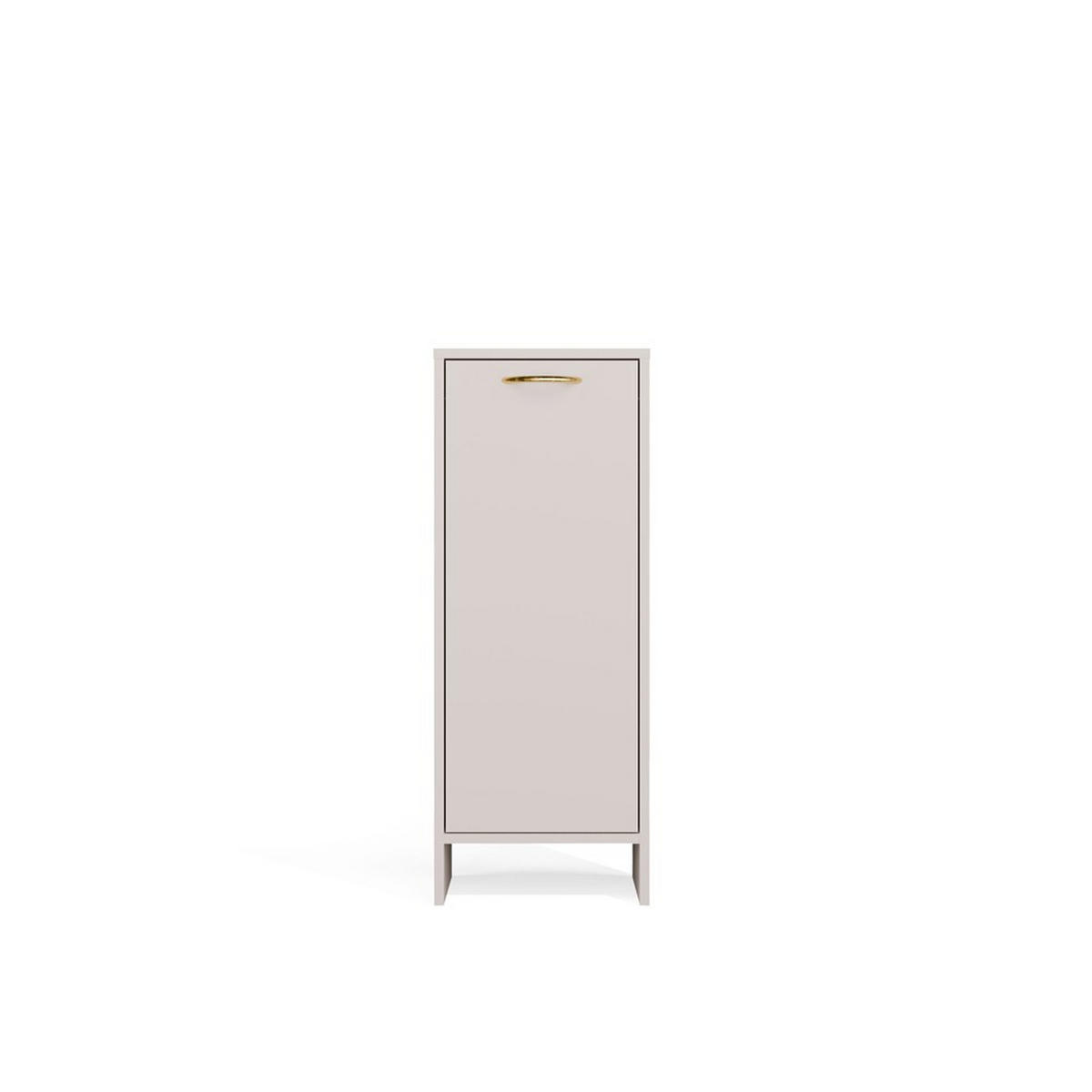 BADEZIMMERSCHRANK NINA 1K mit Wäschekorb Kaschmir 35 x 90 x 30 cm - Kaschmir, Holzwerkstoff (35/90/30cm)