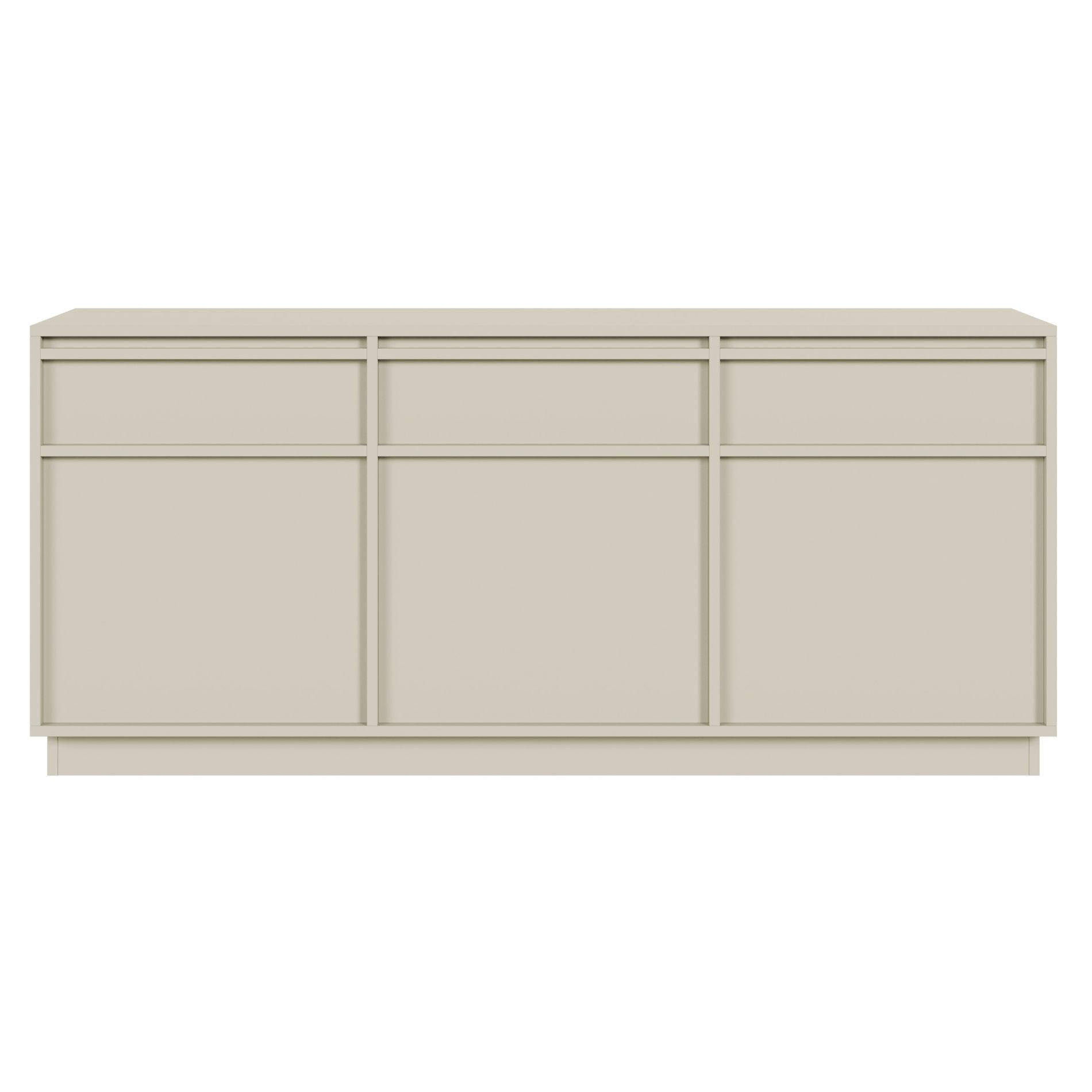 SIDEBOARD Evo Greige 154 cm - Kaschmir, Holzwerkstoff (154/68.6/39cm) - Selsey