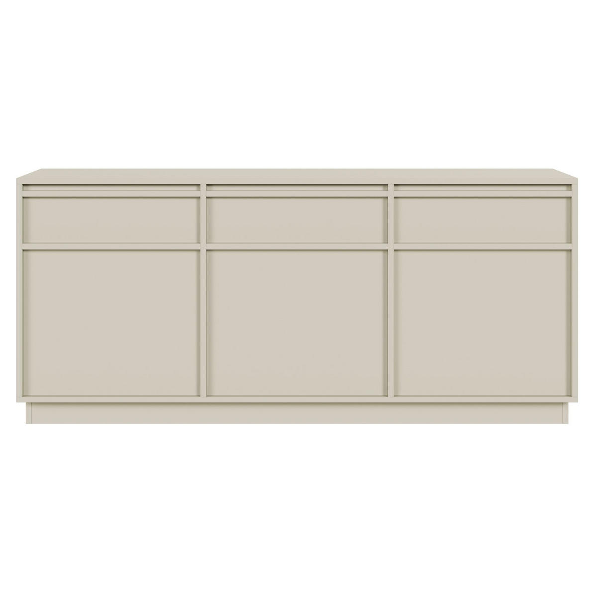 SIDEBOARD Evo Greige 154 cm - Kaschmir, Holzwerkstoff (154/68.6/39cm) - Selsey