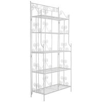STANDREGAL Metall Weiß - Weiß, Metall (74.5/173/34.5cm) - CLP