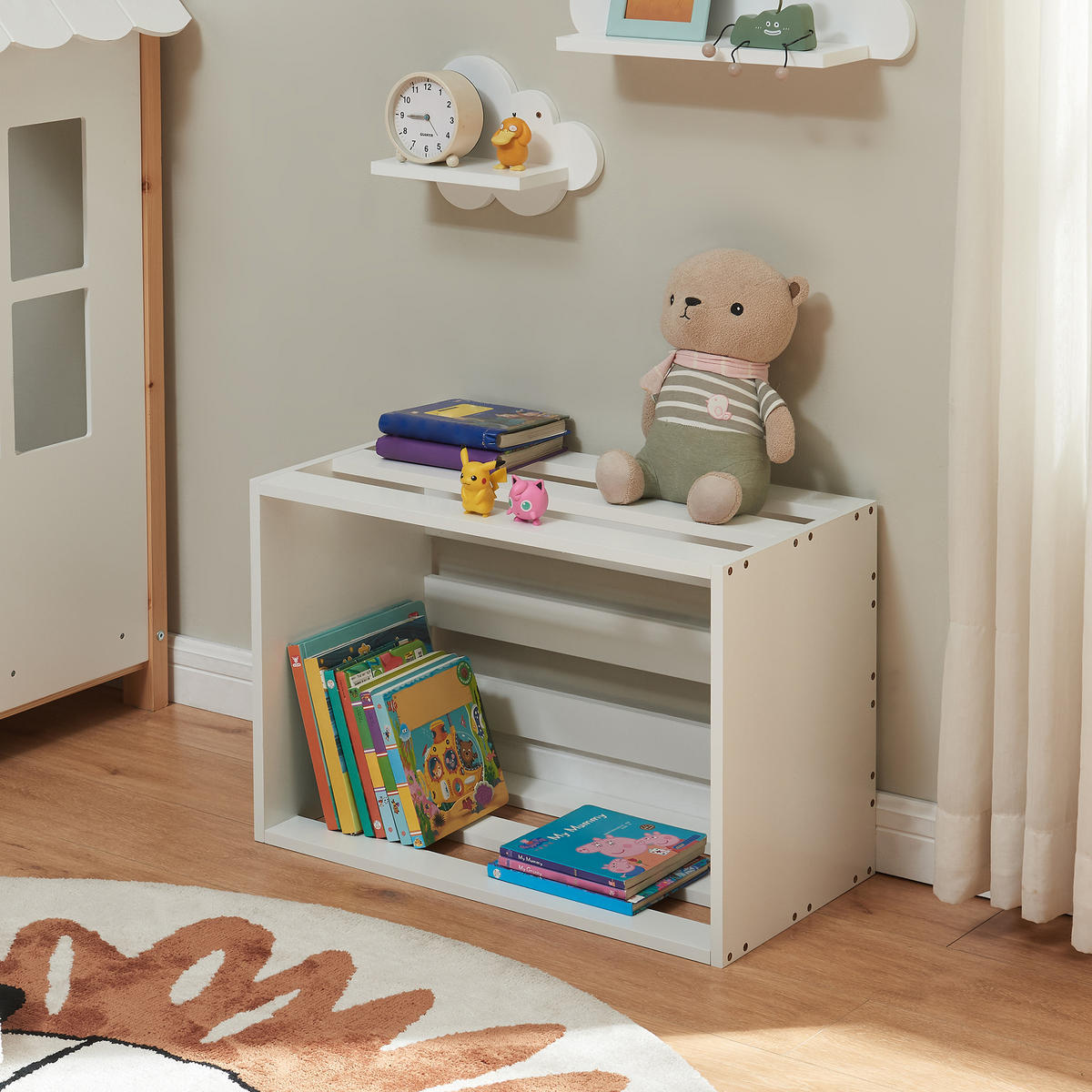 BEISTELLTISCH Rønde - Weiß, Holzwerkstoff (33/64/43cm) - [en.casa]