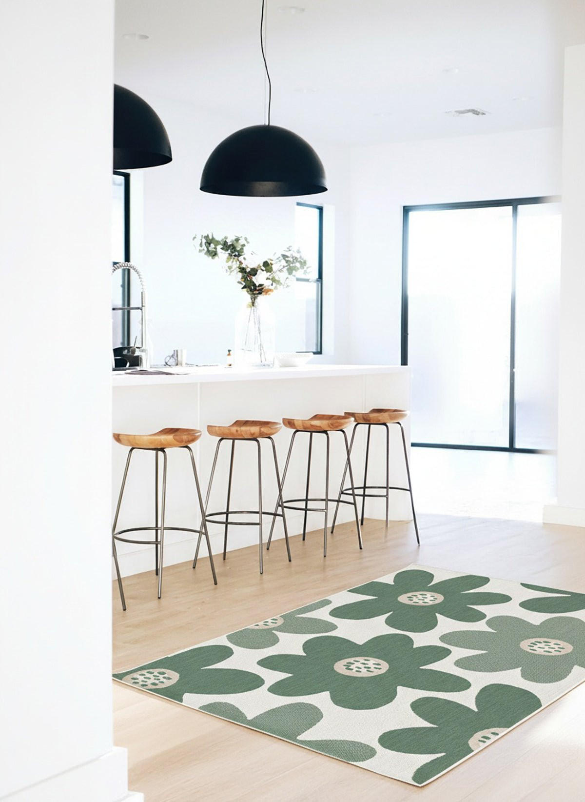 DESIGN Teppich für Innen und Außen grün - Grün, Textil (140/200cm) - AFK Living