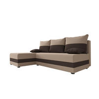 ECKSOFA HEWLET L Rainbow 05+41 Links mit Schlaffunktion - Braun, Textil (200/140cm) - Bedante