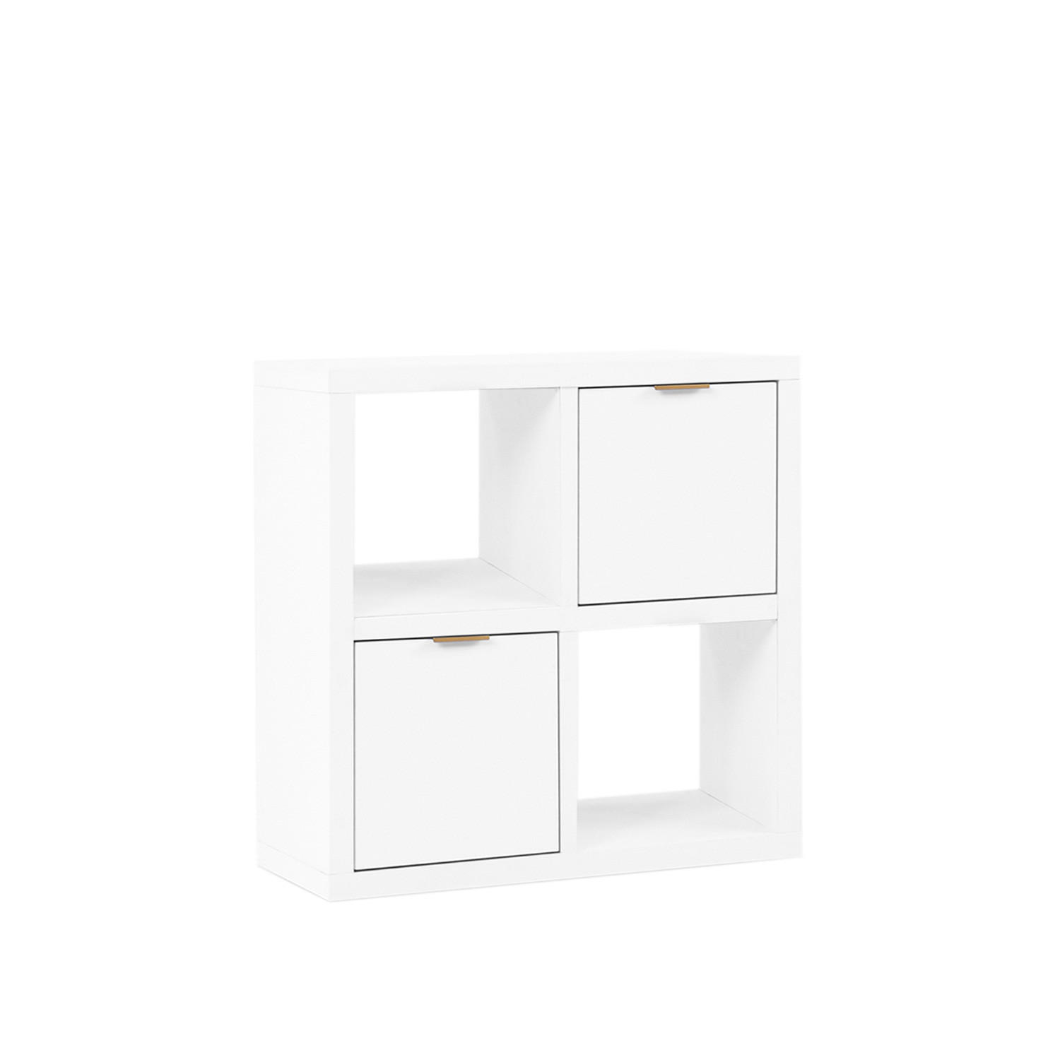 KOMMODE Aleni Weiß 70 cm x 70 cm - Weiß, Holzwerkstoff (70/70/32cm) - Klast Home