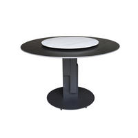 ESSTISCH MODIG Schwarz 120x120x75 cm - Schwarz, Stein (120/120/75cm) - FURNLUX