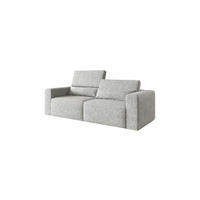 SOFA Modular Premium Grau - Silberfarben/Schwarz, Holz/Holzwerkstoff (225/97/103cm) - Furnisell