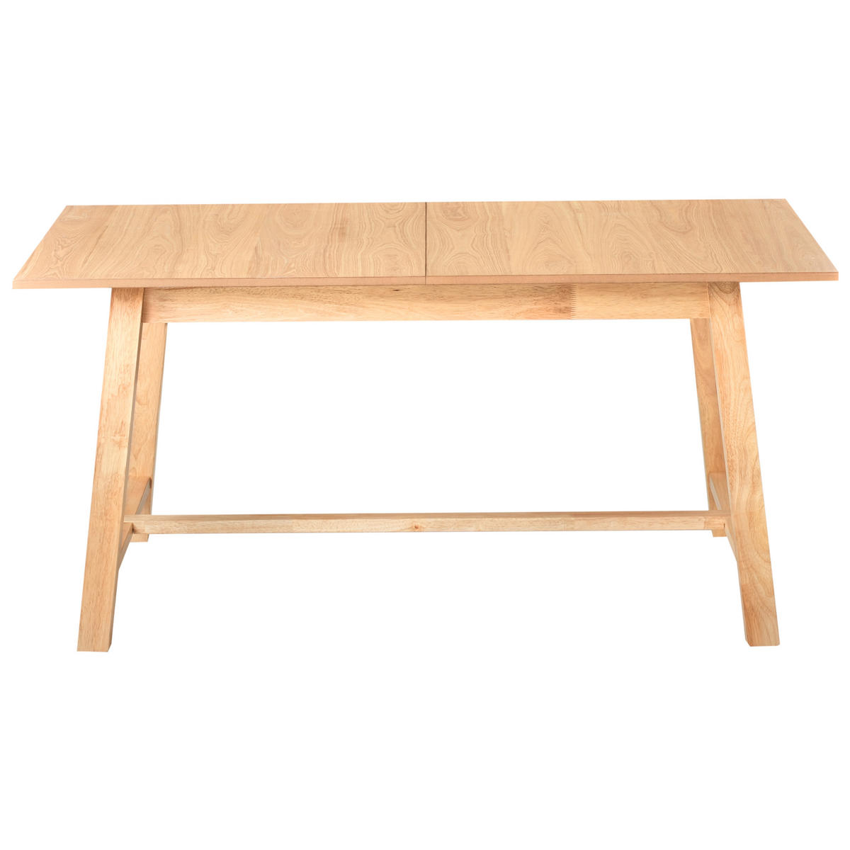 JÍDELNÍ STŮL vysunovací Světlý Jasan 160-200/90 cm Barnes - světle hnědá, kompozitní dřevo (160/90/76cm) - Beliani