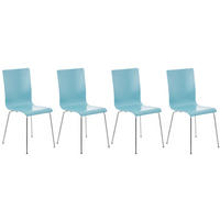 BESUCHERSTUHL Apeldoorn - 2er Set hellblau - Blau, Holz (43/87/47cm) - TPFLiving