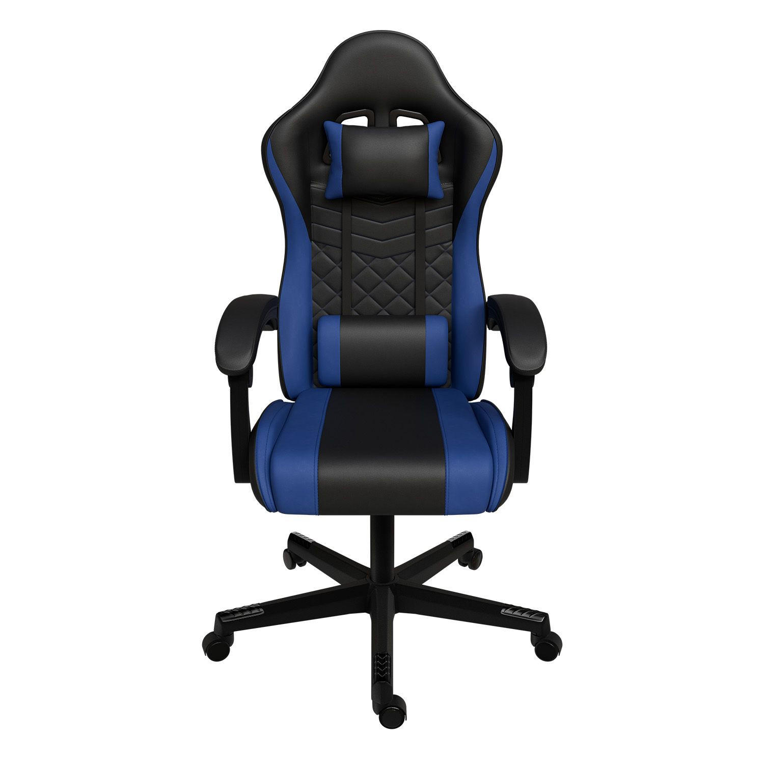 GAMINGSTUHL HyperSeat schwarz/blau - Blau, Kunststoff (63/131/121cm) - Juskys