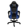GAMINGSTUHL HyperSeat schwarz/blau - Blau, Kunststoff (63/131/121cm) - Juskys
