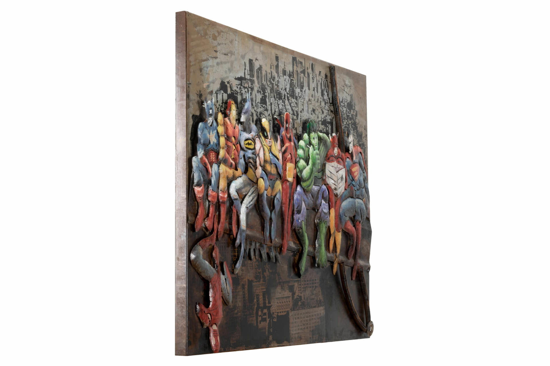 METALLBILD Bunt 100/75 cm - Multicolor, Metall (5.42/75cm) - KUNSTLOFT