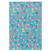 KINDER SPIEL TEPPICH SCHMETTERLING - Türkis, Textil (200/200cm) - Snapstyle
