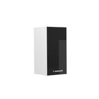 HÄNGESCHRANK R-Line Schwarz Hochglanz 30 cm - Schwarz Hochglanz/Schwarz, Holzwerkstoff (30/60/31cm) - Vicco