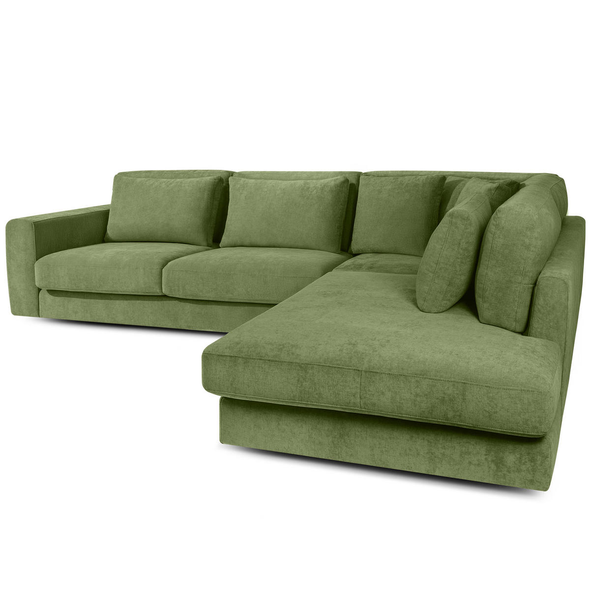 ECKSOFA rechts VERUS - Grün, Holz/Holzwerkstoff (297/248cm) - KONSIMO®